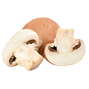 Sliced mushrooms.