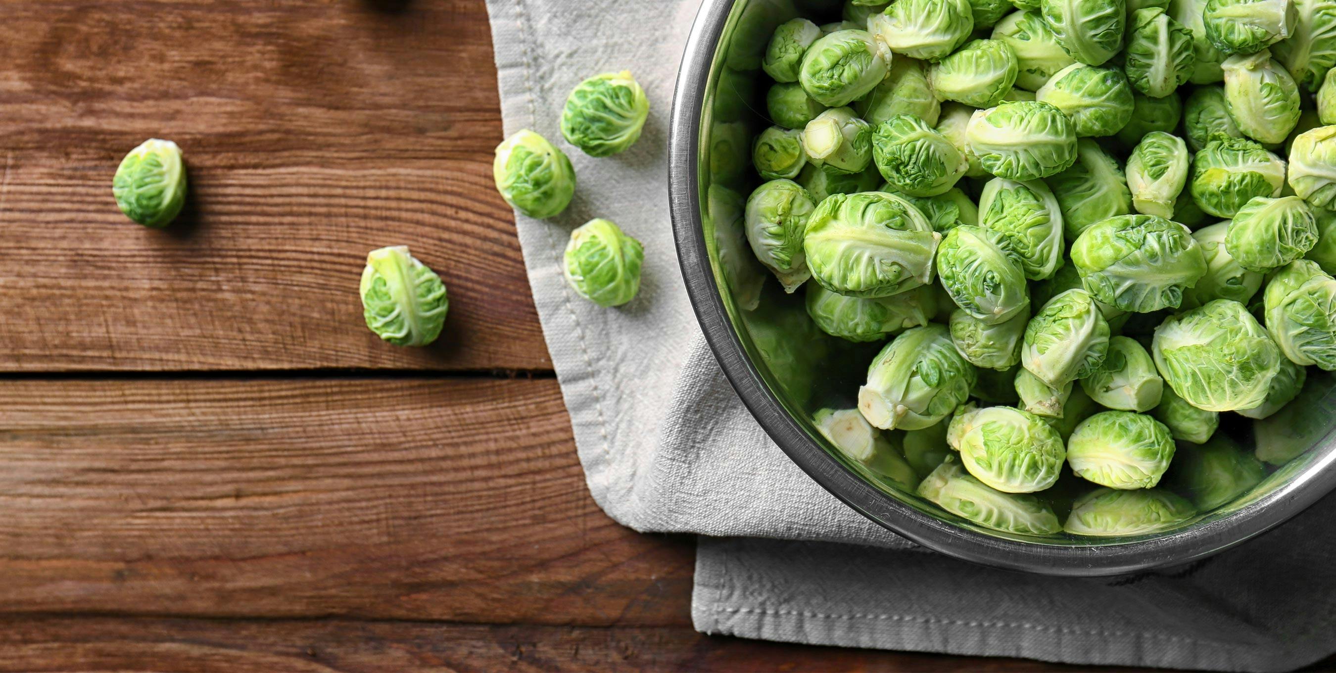 A bowl of Brussel Sprouts 