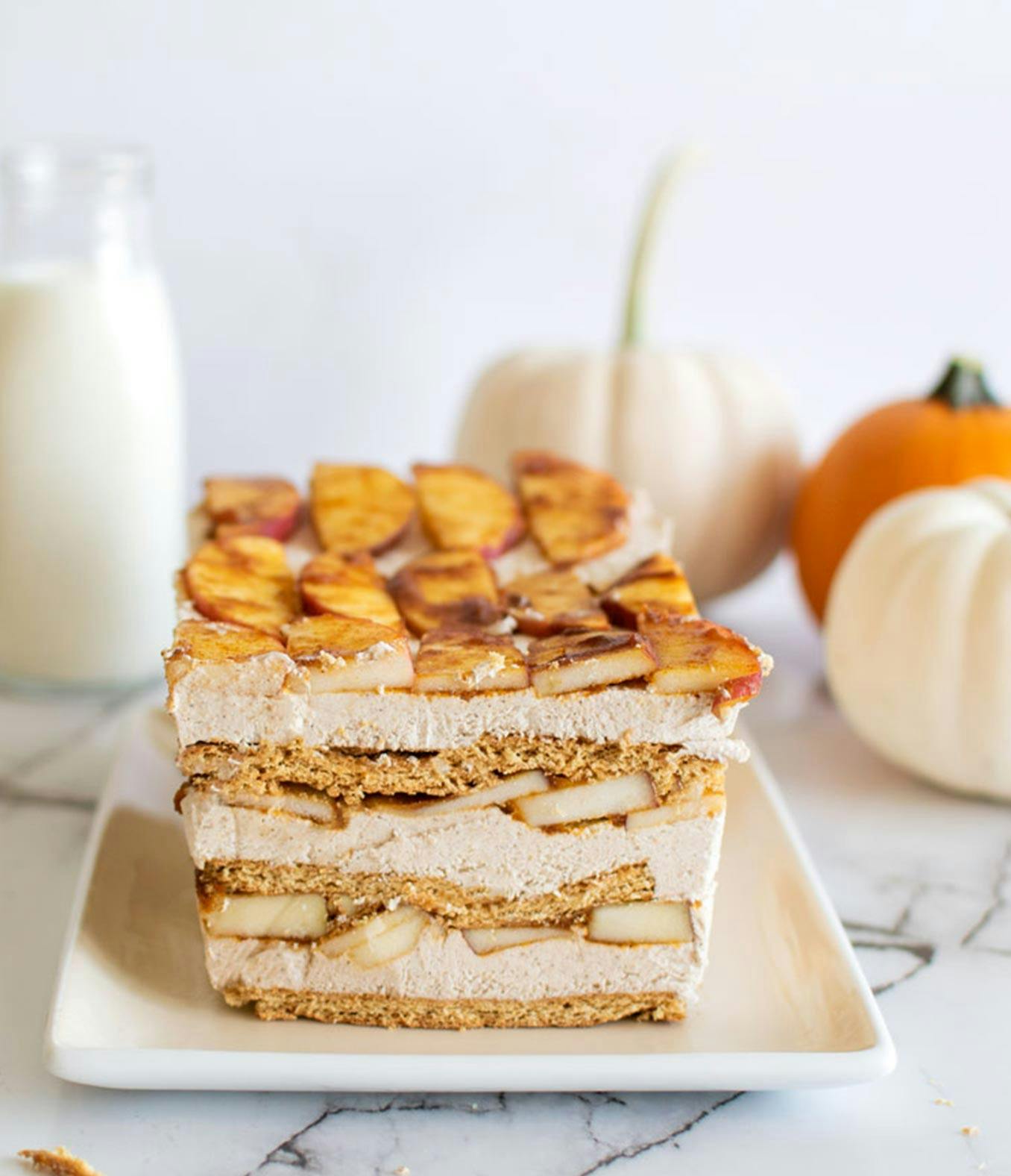 Pumpkin Spice Ice Box Cake