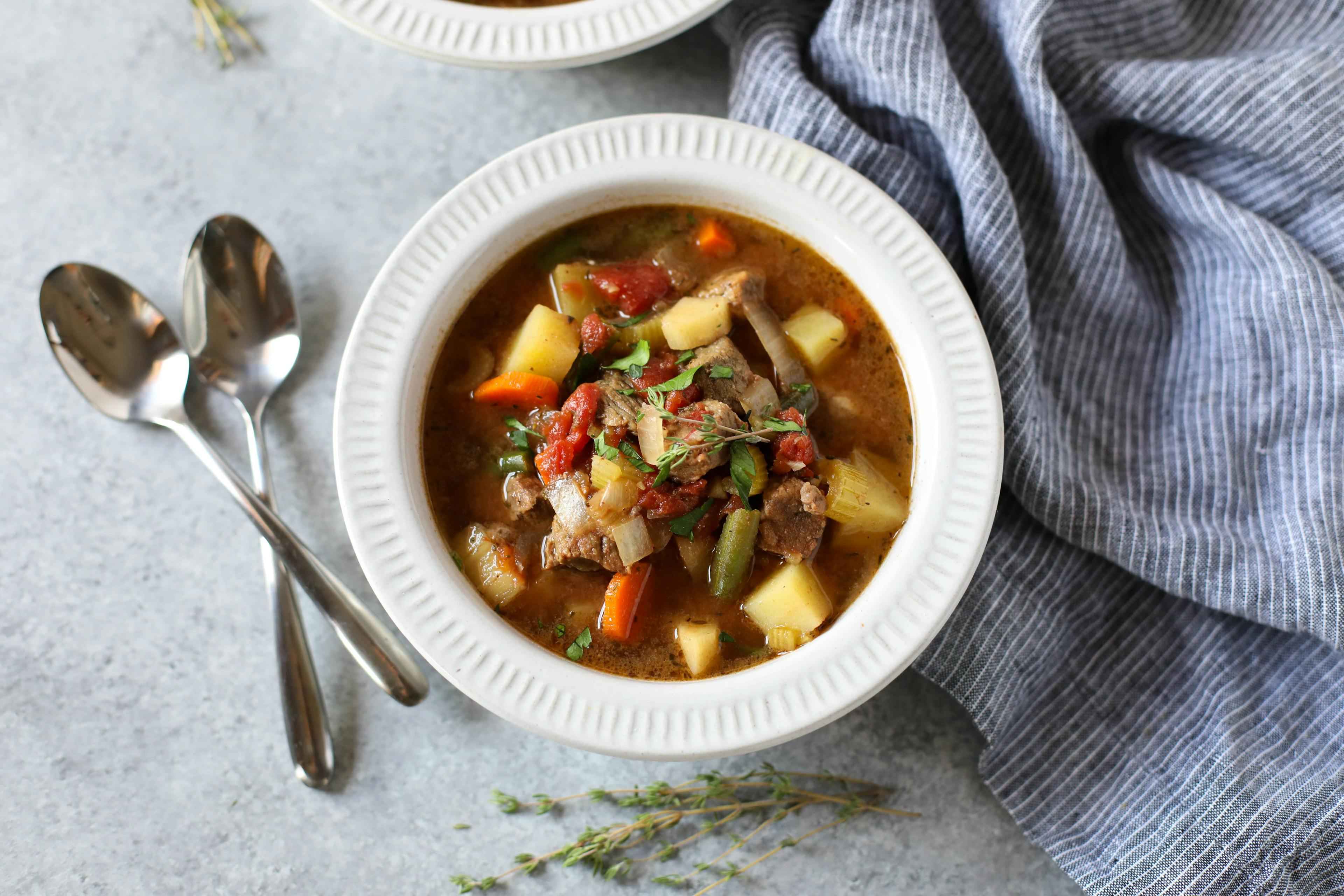 Slow Cooker Beef & Root Vegetable Stew