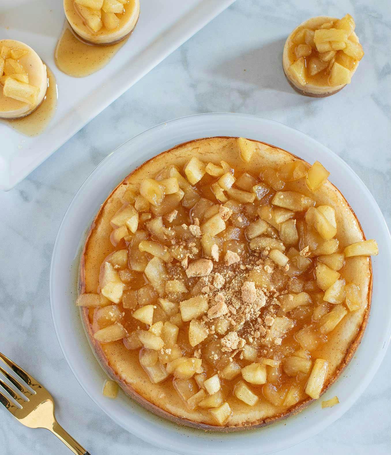 Caramel Apple Spice Cheesecake