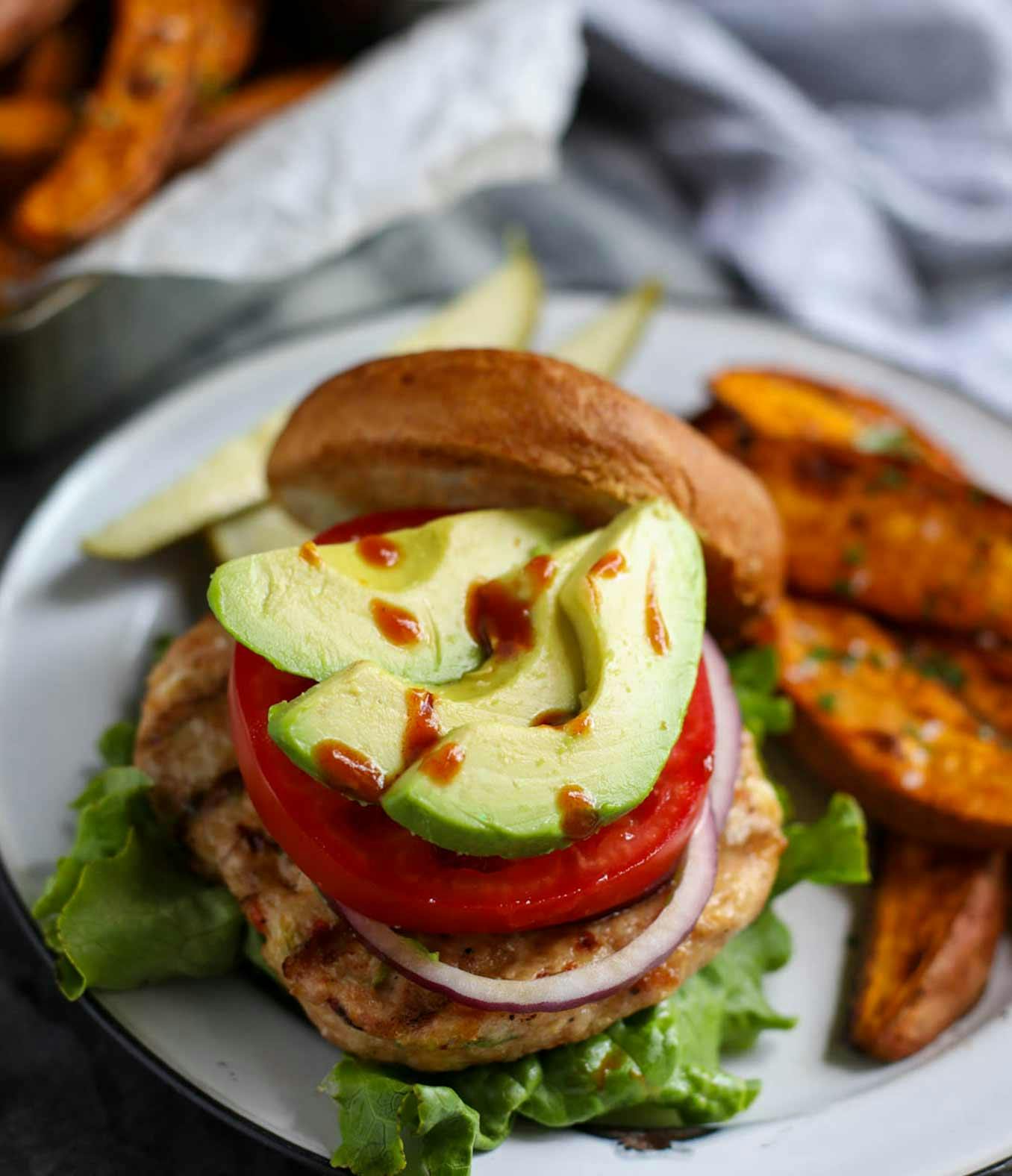 Chipotle Cheddar Chicken Burgers