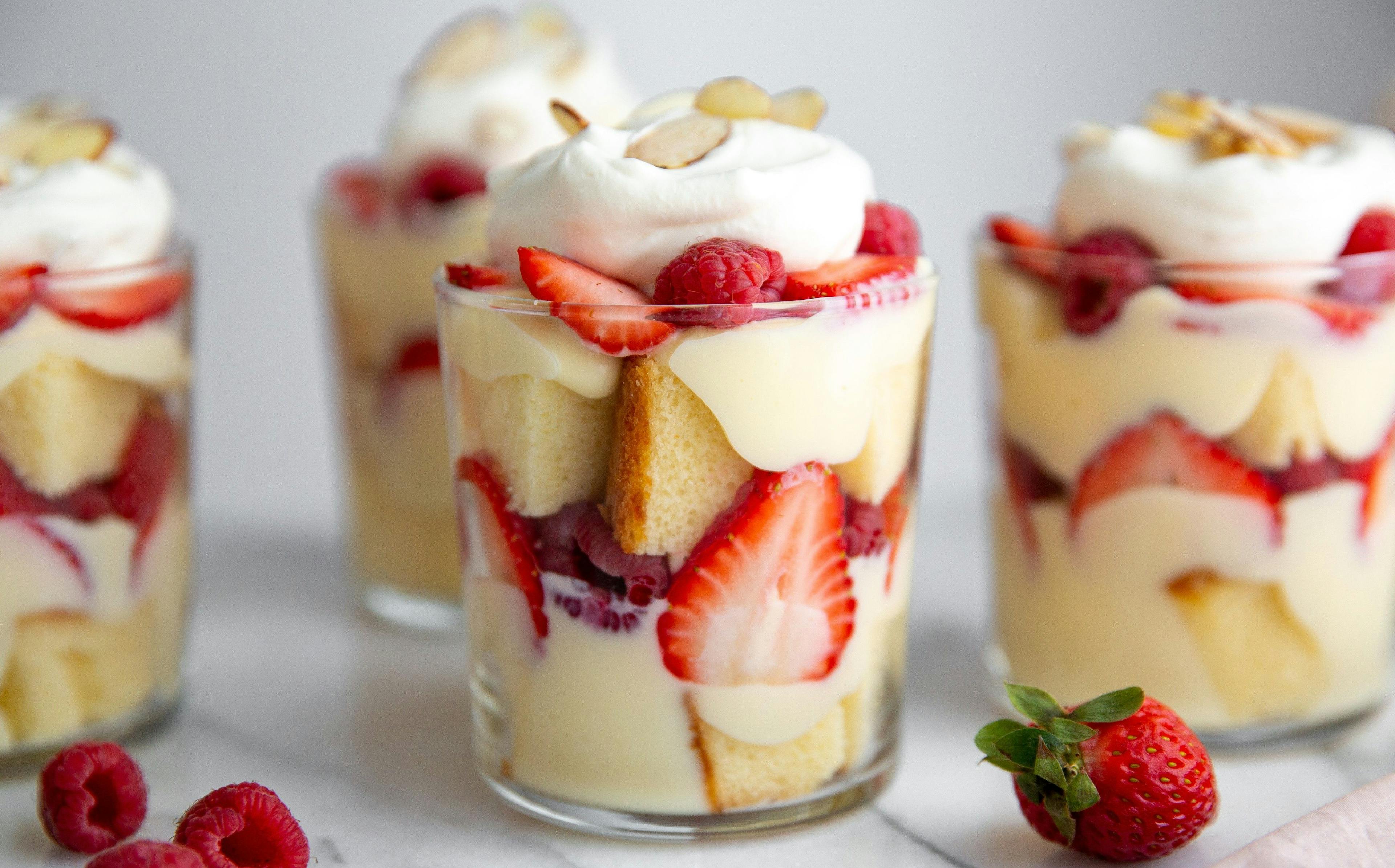 Easy Berry Trifle made with whole milk