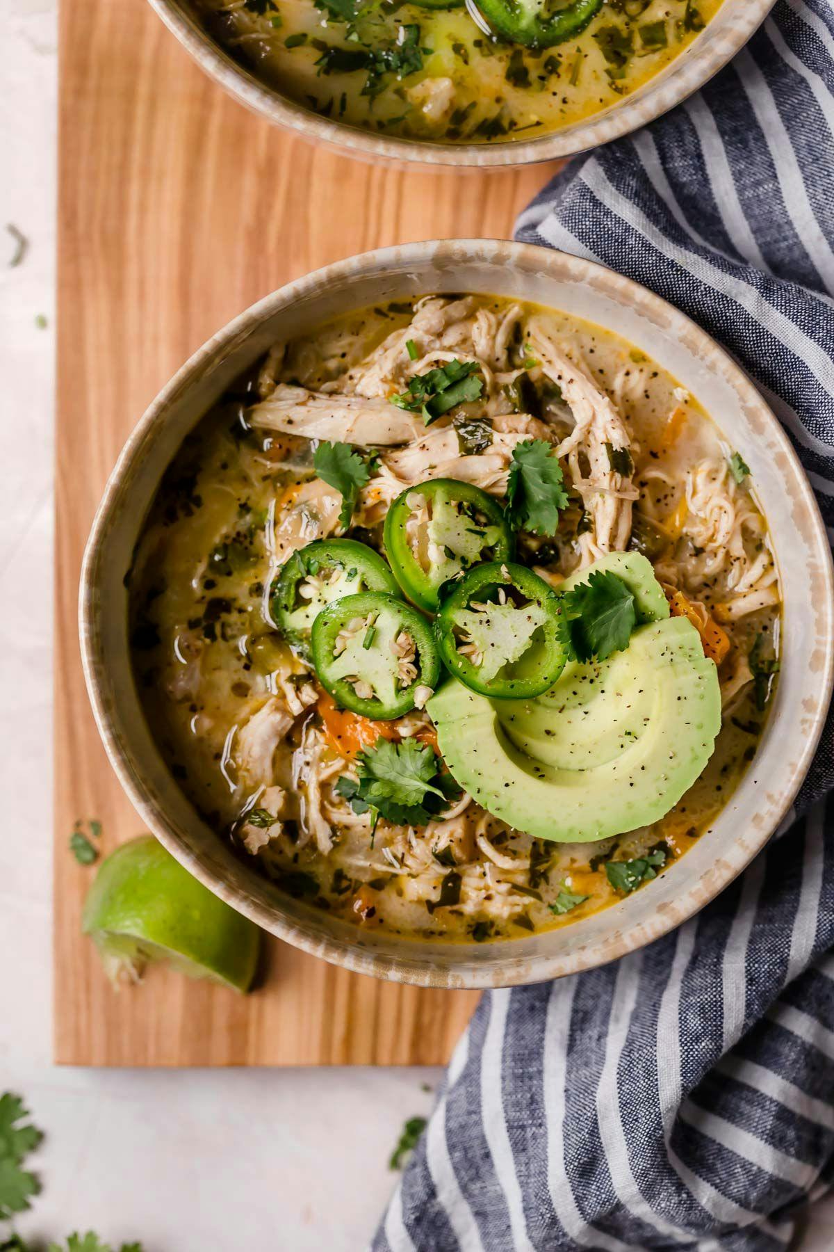 Slow Cooker White Chicken Chili