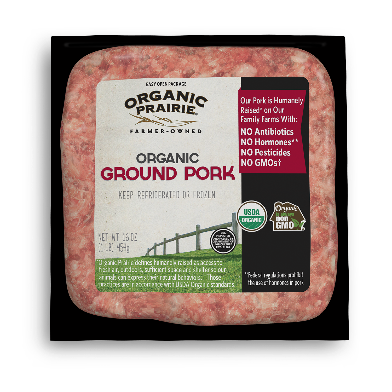 1 pound Organic Prairie Ground Pork