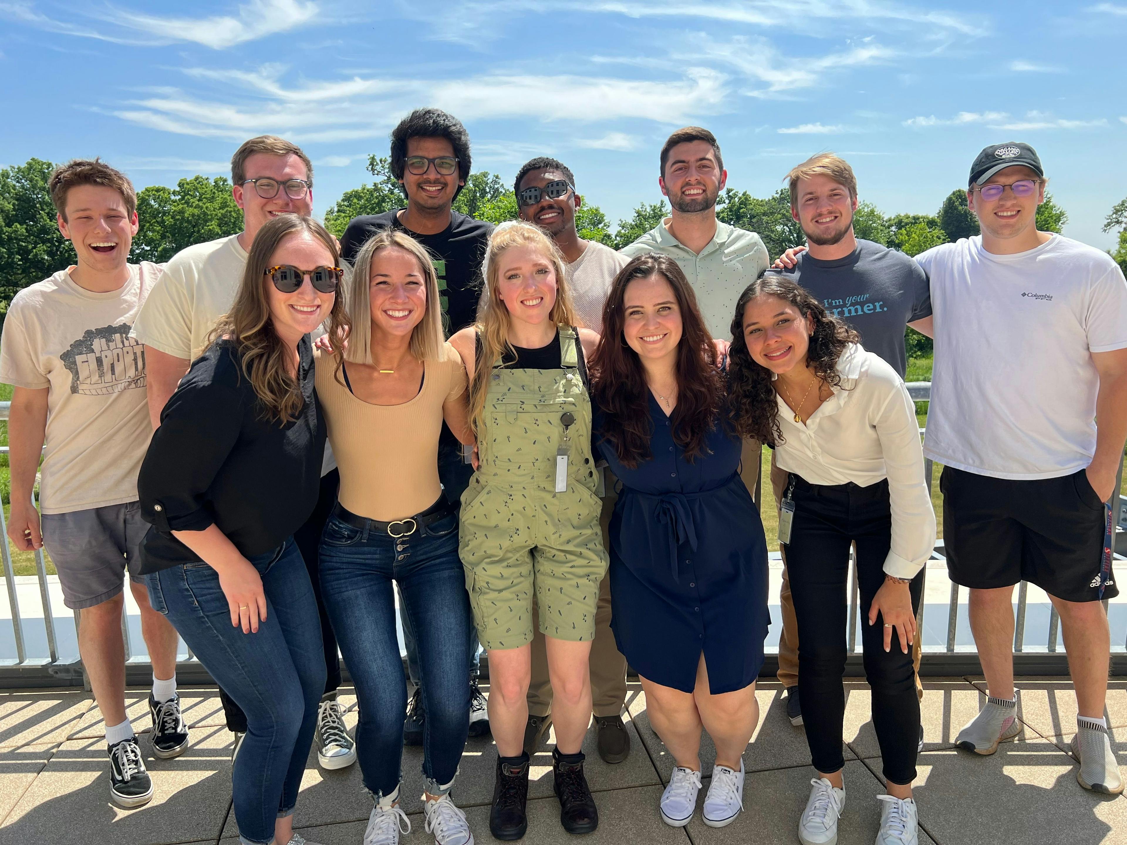 A group of interns at Organic Valley.