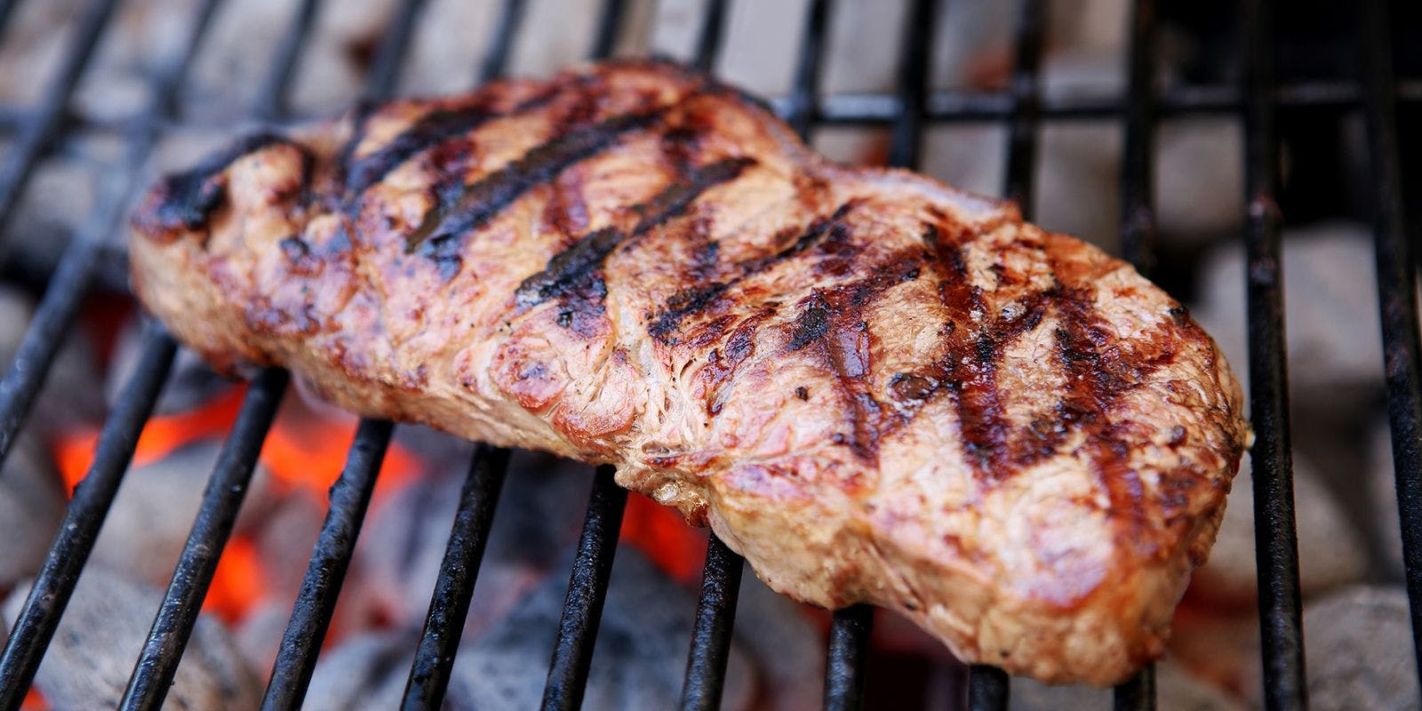 Organic Steak on the Grill